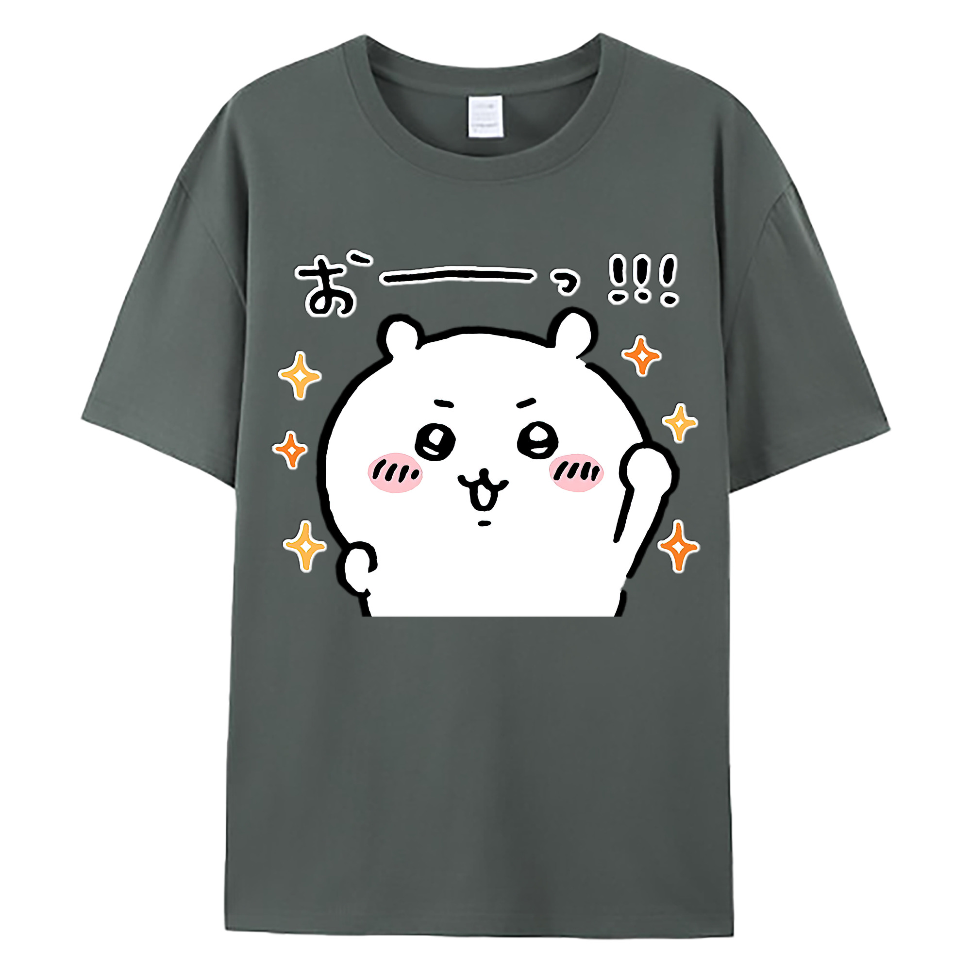 （画像用） ちいかわ ちいかわ Chii-kawa chiikawa 綿100％ メンズ半袖Tシャツ｜肌触りやわらか＆通気性